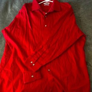 Van heusen red dress shirt
